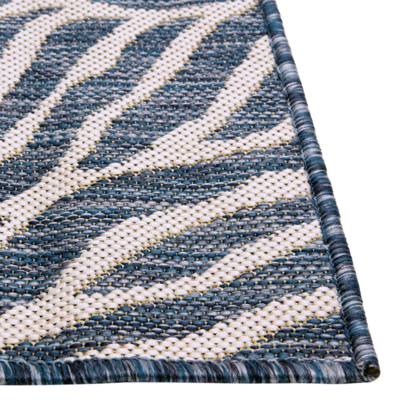 Langley Street Itchington Blue/Ivory Indoor/Outdoor Rug & Reviews Wayfair
